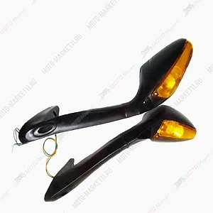 Зеркала Скутер высокие с поворотниками 91457