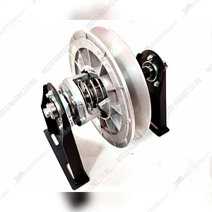 Кронштейн 2-х опорный в сборе со шкивом (посадка  25мм) 280ММ