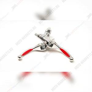 Рычаг сцепл+торм. складные красные  13441