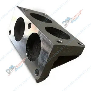 Патрубок карбюратора 2V80 для 2х карбюраторов угловой 56267