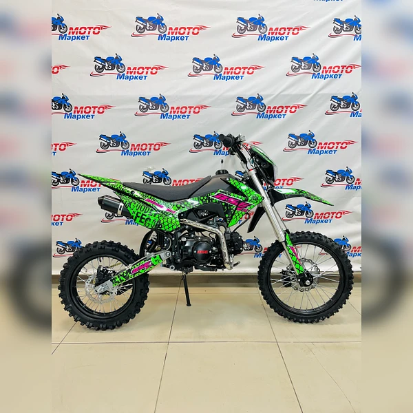 Питбайк BSE EX 125e  MAX 13 Green Pink Neon 040