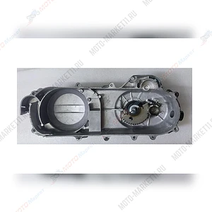 Крышка картера левая длинная Скутер 12 в сборе