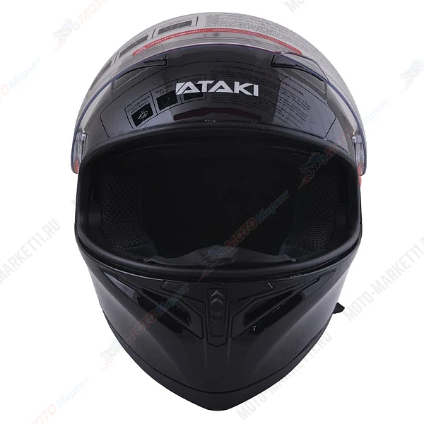 Шлем ATAKI JK316 Solid черный глянцевый L 020229-825-5474