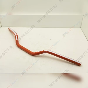 Руль 22мм 2 алюминевый оранжевый