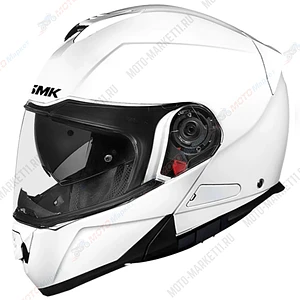 Шлем SMK GLIDE с Bluetooth гарнитурой, цвет белый L