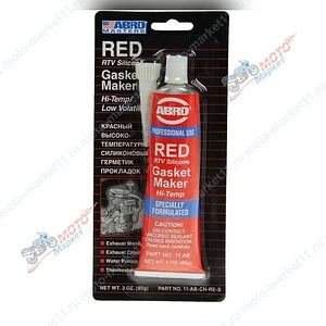Герметик-прокладка ABRO красный 85 гр.
