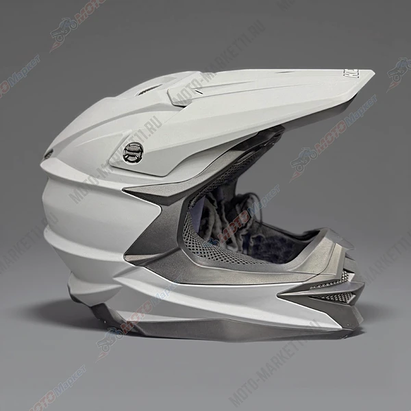 Шлем KIOSHI Holeshot ☆801☆ кроссовый Серый матовый M