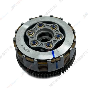 Сцепление в сборе ZS169FMM (CB250), ZS172FMM, CB250R, Sport001-006 (70 зуб 6/7 дисков) 5 передач