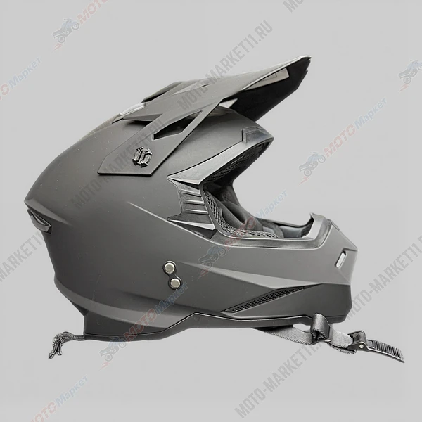 Шлем KIOSHI Holeshot ☆801☆ кроссовый Черный матовый L