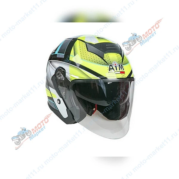 Шлем AiM JK526 Yellow/Grey/Black, L
