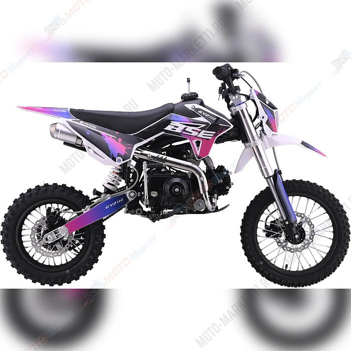 Питбайк BSE EVO 110e Shock SA 14/12 (Полуавтоматическая КПП), арт. B0EVCB050CNH1