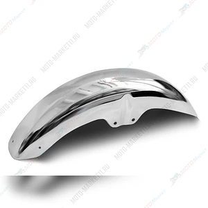 Крыло переднее металлическое, хром BOXER