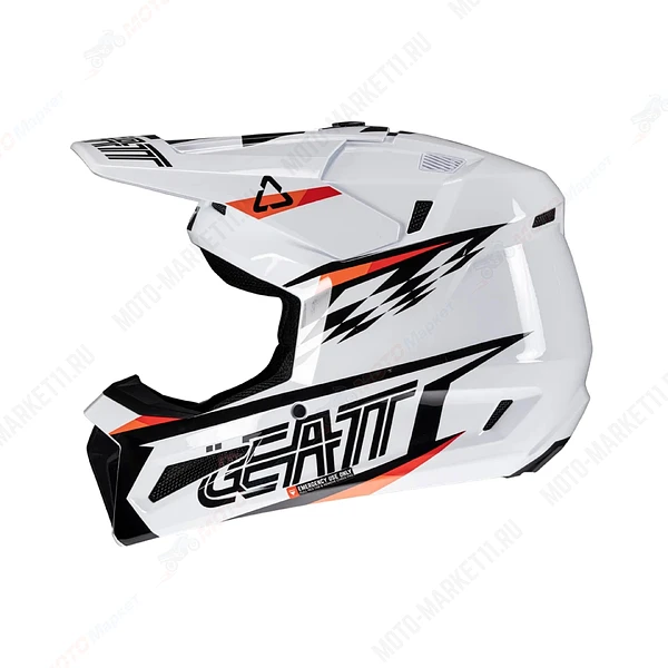 Мотошлем подростковый Leatt Moto 3.5 Helmet Kit (White, M, 2026 (1025450160)