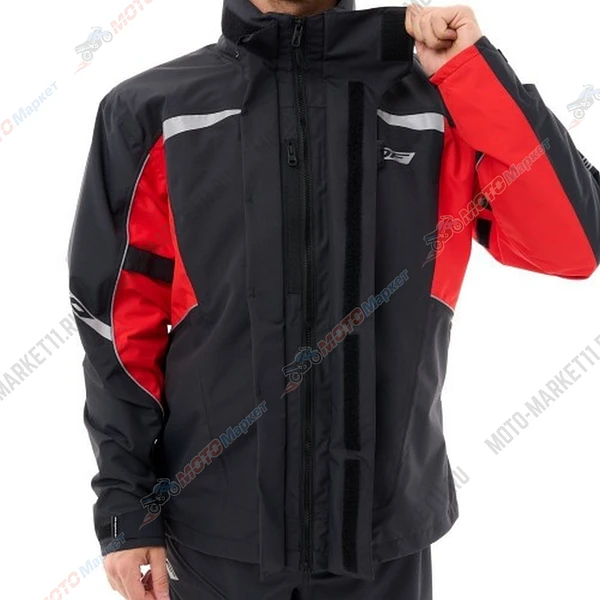 Куртка - дождевик EVO Man Black - Red (мембрана) (M)