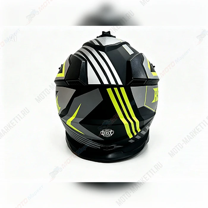   Шлем эндуро RSX Vector ( черно- зеленый матовый люминесцентный, S)