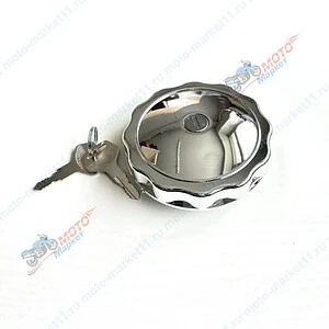 Крышка бензобака с замком Урал хром 10373