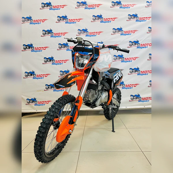 Питбайк Regulmoto SPITFIRE PRO 19/16, 140сс (черный/оранжевый)