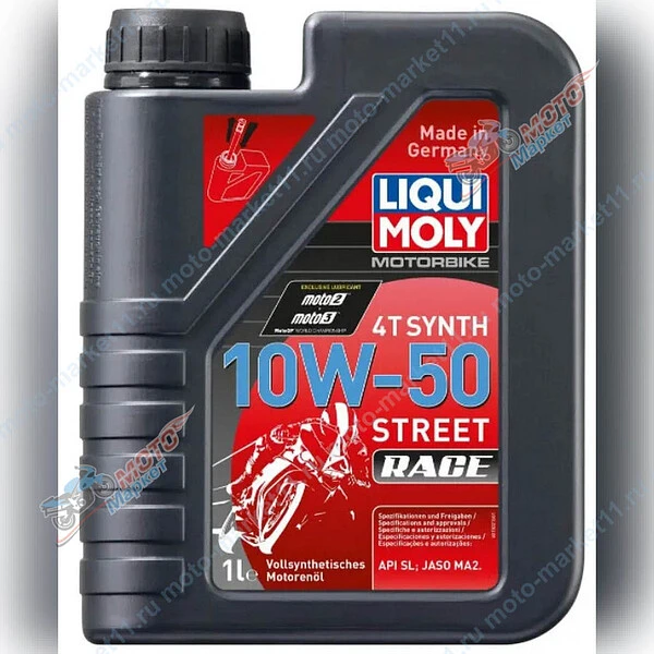 Масло LIQUI MOLY Motorbike 4T 10W-50 Street Race 1л 1502