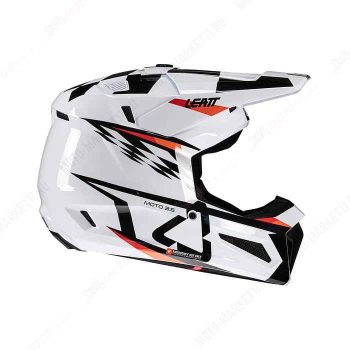 Мотошлем подростковый Leatt Moto 3.5 Helmet Kit (White, M, 2026 (1025450160)
