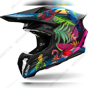 Кроссовый шлем Airoh Twist 3 Amazonia Gloss L