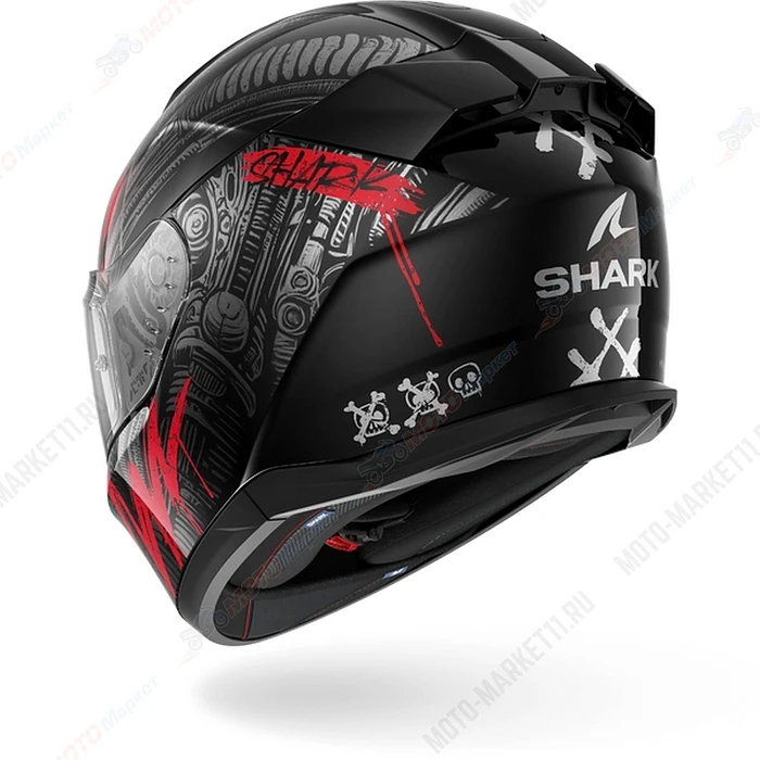 Шлем SHARK D-SKWAL 3 SHIEVER Black/Anthracite/Red, L