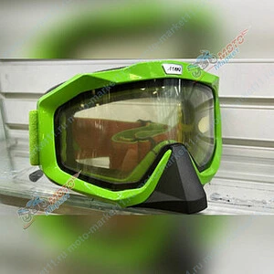 Очки мотокросс/снегоход (двойное стекло) ATAKI HB-811 (зеленый матовый)