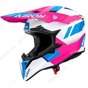 Кроссовый шлем Airoh Wraaap Vision Pink Gloss M