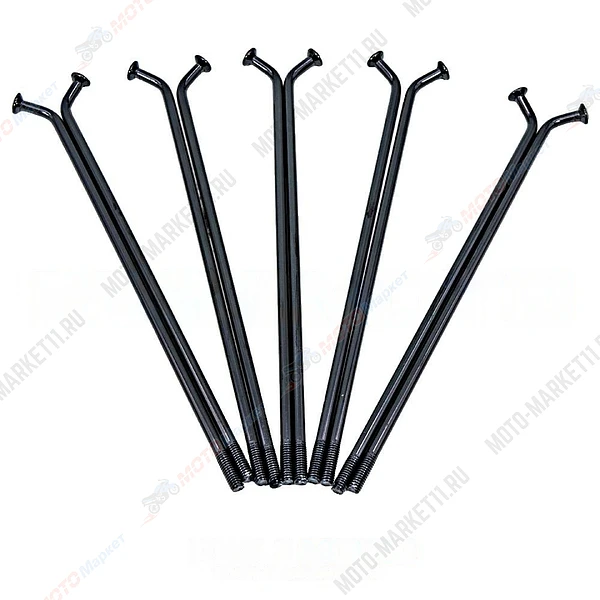 Спицы колеса 19"х203х3,5мм Seven Medalist, 10 шт. черные без гаек