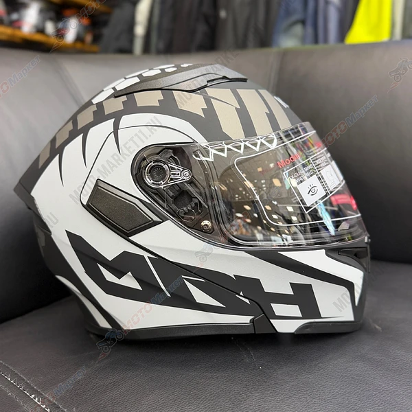 Шлем KIOSHI Tourist ☆316☆ модуляр (Черный/серый, XL )