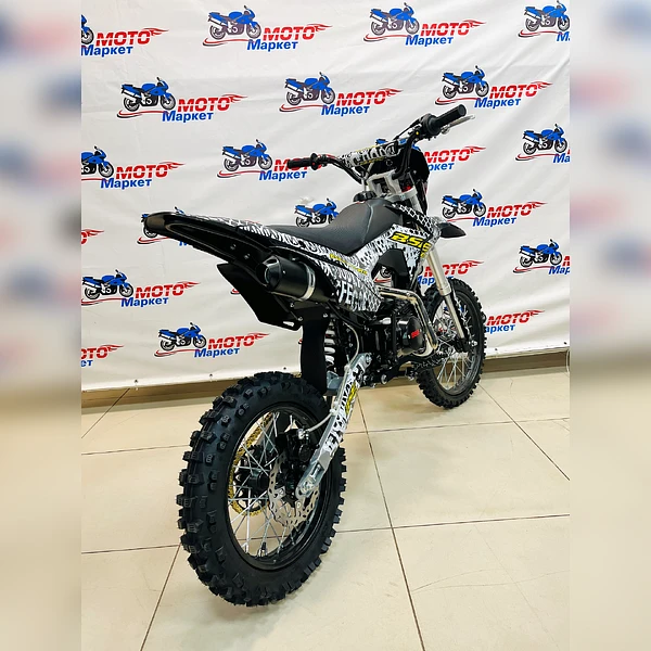 Питбайк BSE EX 125e  17/14 Max13 White YELLOW 040