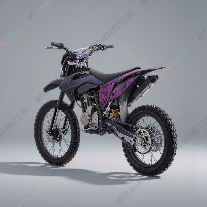 Эндуро / кроссовый мотоцикл BSE Z2 L 21\18 Split Purple, арт. BZ2LKA015HPH1