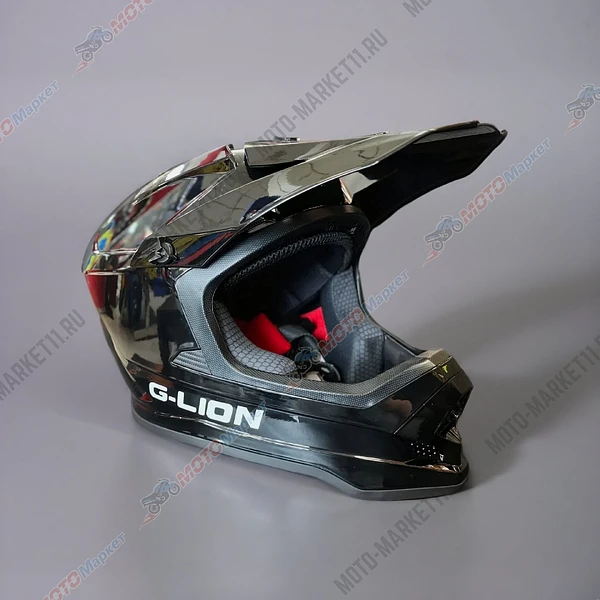  Шлем кроссовый QSTK CH-203 черный XL