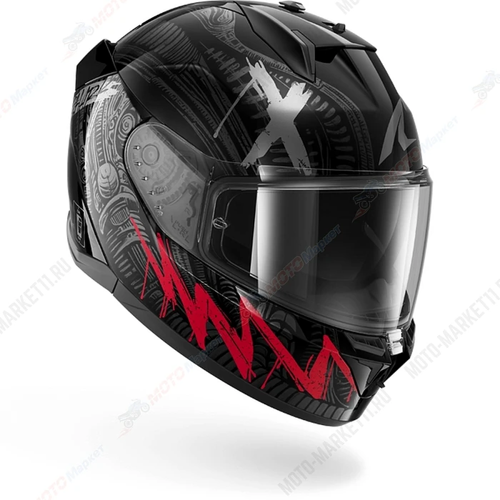 Шлем SHARK D-SKWAL 3 SHIEVER Black/Anthracite/Red, L