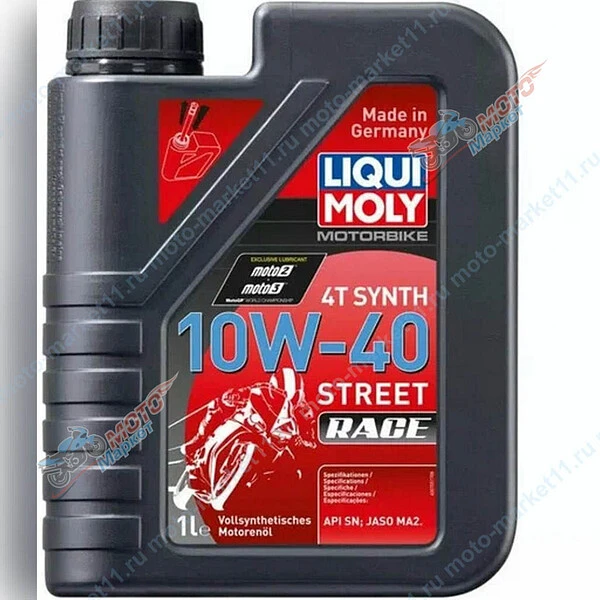 Масло LIQUI MOLY Motorbike 4T 10W-40 Street Race 1л 20753