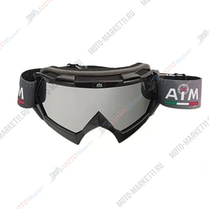 Очки кроссовые AiM (PRO) 157-100 Black Glossy