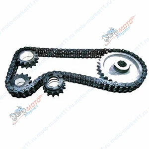 Набор звезд 2-х рядный супер усиленный+цепь Буран