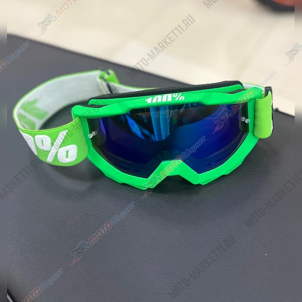 Очки кроссовые 100% STRATA MX Replica Green 