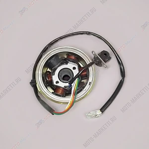 Зажигание 4х такт. статор 6 катушек в сборе  статор+маховик