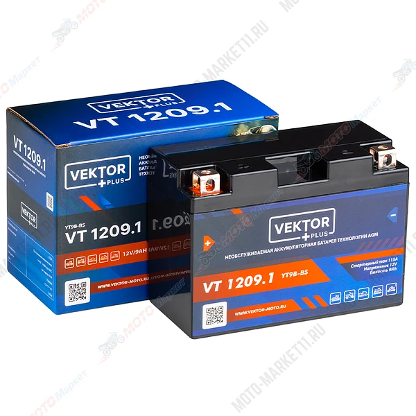Аккумулятор  VEKTOR PLUS VT 1209.1