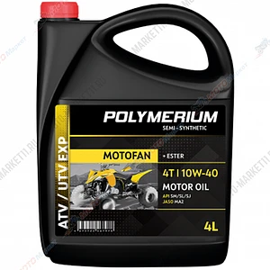 Масло POLYMERIUM MOTOFAN ATV / UTV EXP 10W-40 4T 4л.