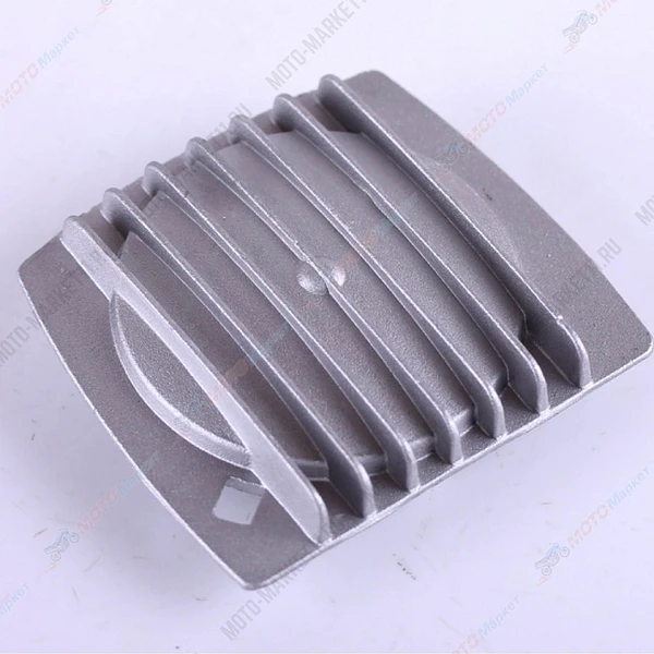 Крышка головки цилиндра Альфа110сс левая ребристая 19479