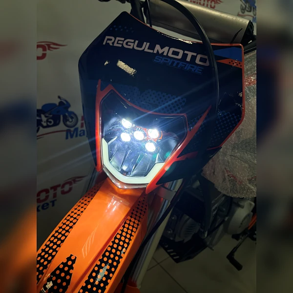 Питбайк Regulmoto SPITFIRE PRO 19/16, 140сс (черный/оранжевый)