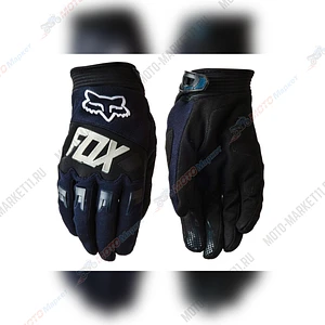 Перчатки "FOX" Blue White S