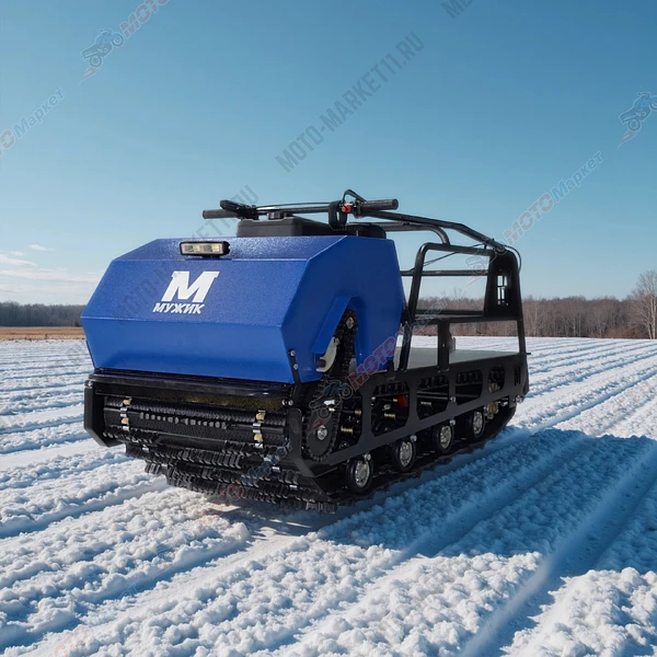 Мотобуксировщик Мужик KР-600/1700 20л.с 3А реверс-редуктор,тормоз.эл/запуск