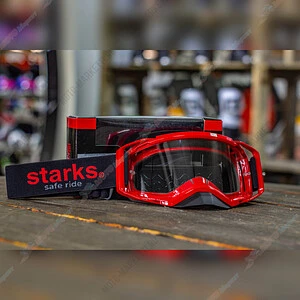 STARKS Кроссовые очки Base  красный/черный