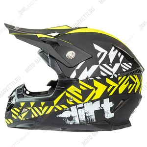 Шлем мото интеграл HIZER 211 2 (L) black/green