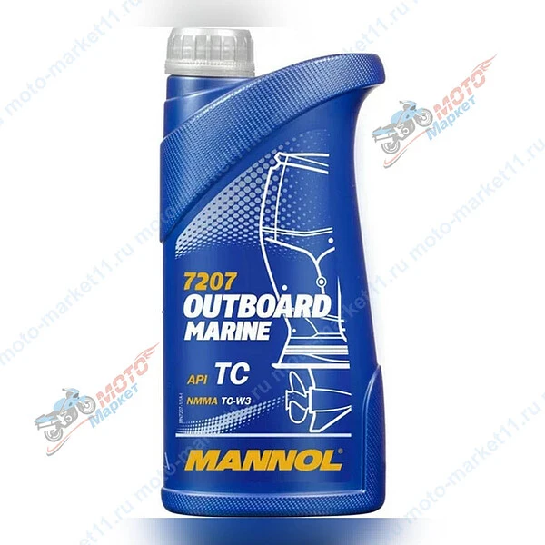 Масло для лодочных моторов MANNOL Outboard Marine TC-W3 1л.