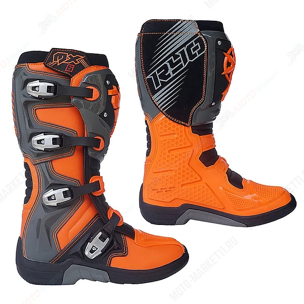 Мотоботы RYO Racing MX6 Enduro, оранжевый / черный (Оранжевый/ черный, 43, 304245-5)