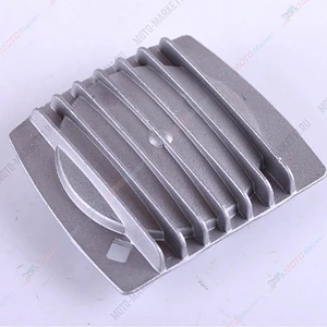 Крышка головки цилиндра Альфа110сс левая ребристая 19479