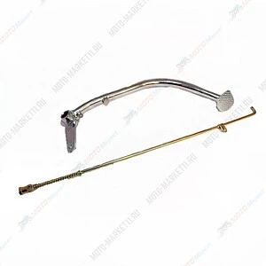 Педаль заднего тормоза Сигма с тягой 90430